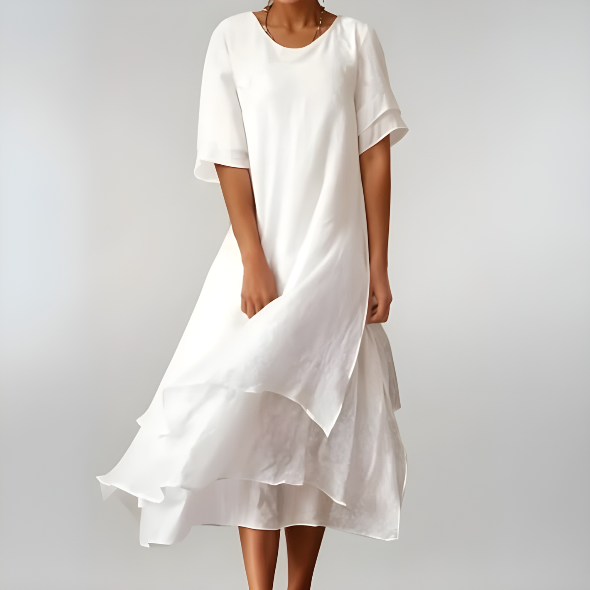 Agnès | Robe longue en coton légère et élégante