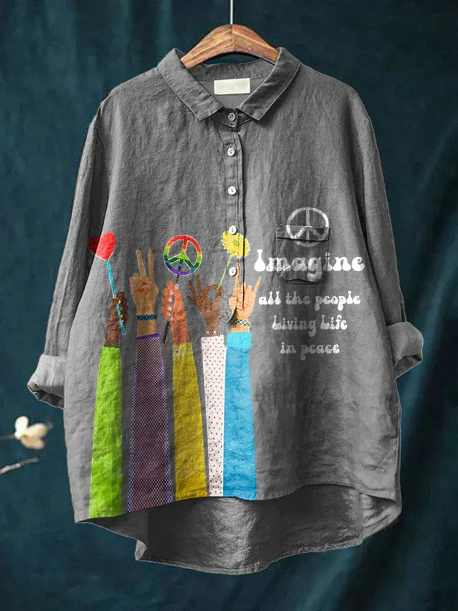 Hippie™ - Chemise Artistique Peace